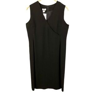 NWT Vintage Randolph Duke The Look 1990s Little Black Dress Sleeveless Size 14